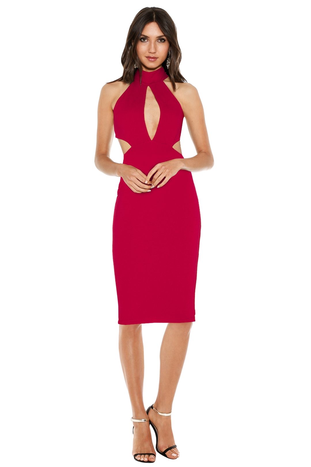 Nookie - Wicked Games Midi Dress - Red - Front