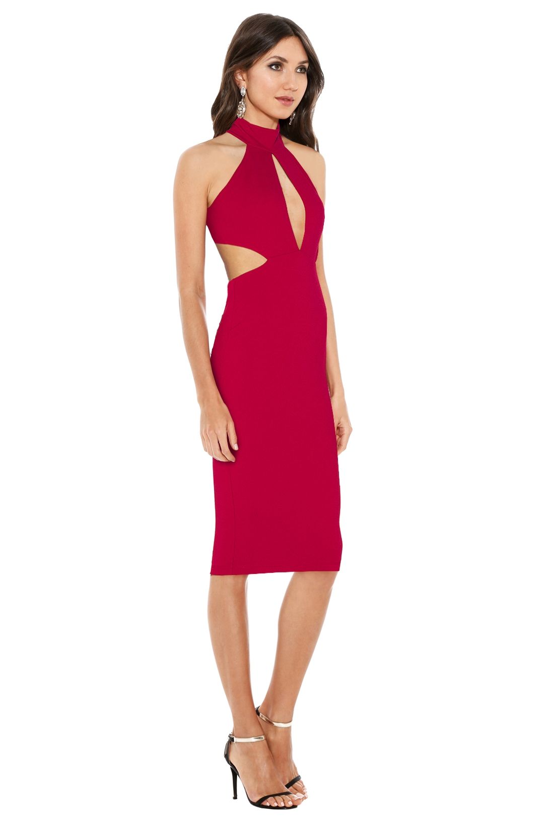 Nookie - Wicked Games Midi Dress - Red - Side