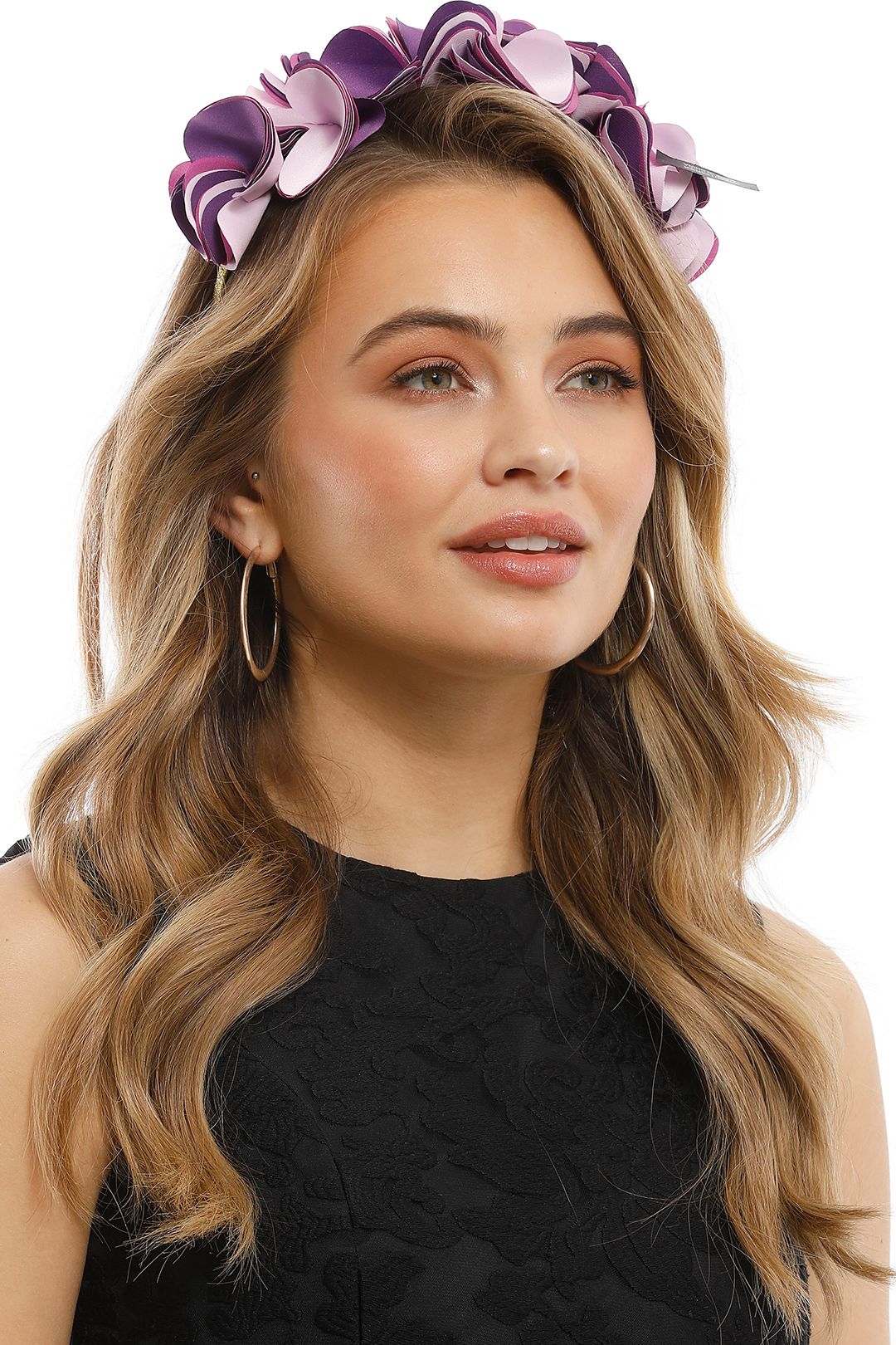 Olga Berg - Amber Satin Headband - Lilac - Product
