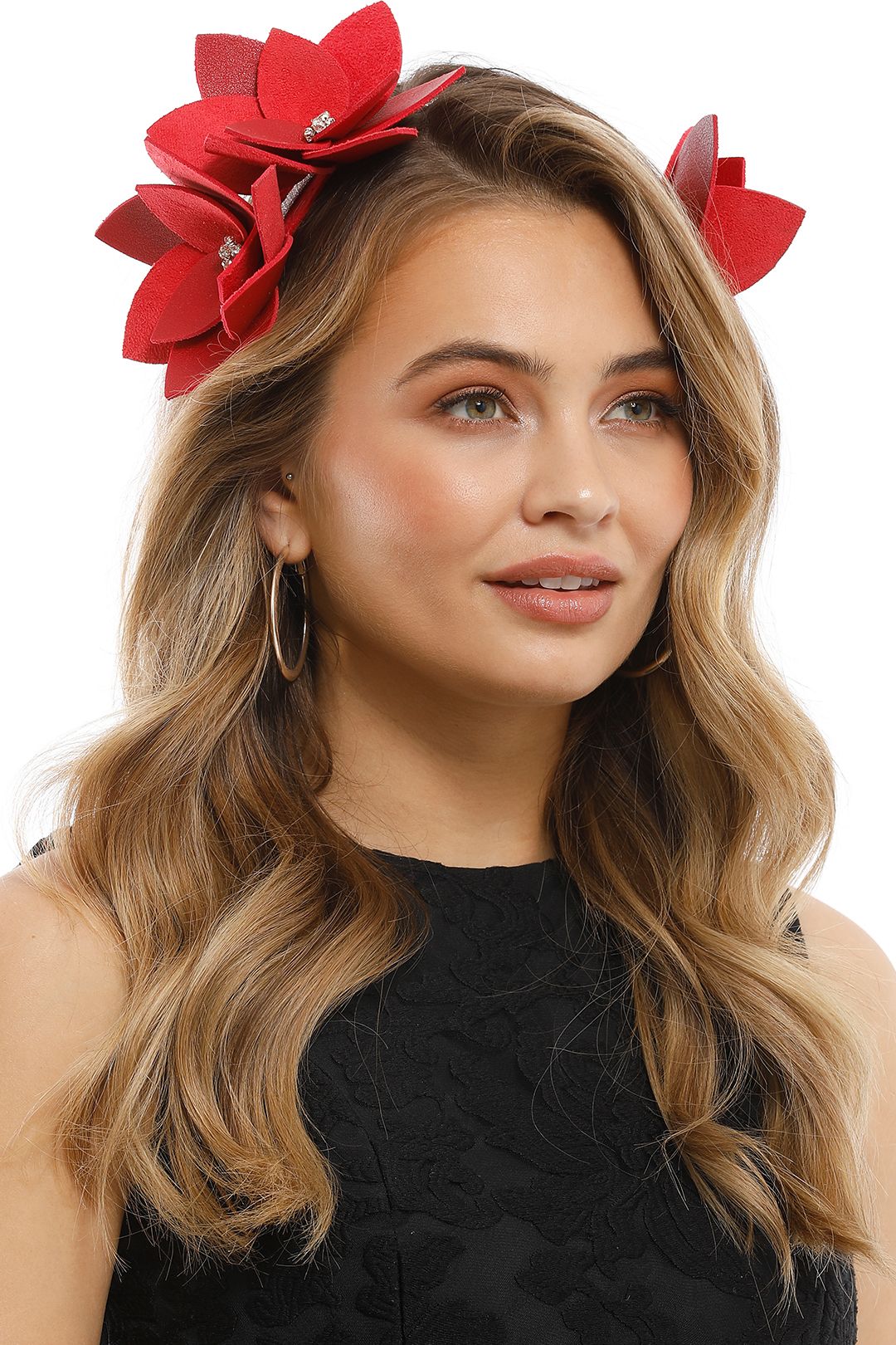 Olga Berg - Blakeley Floral Headband - Red - Product