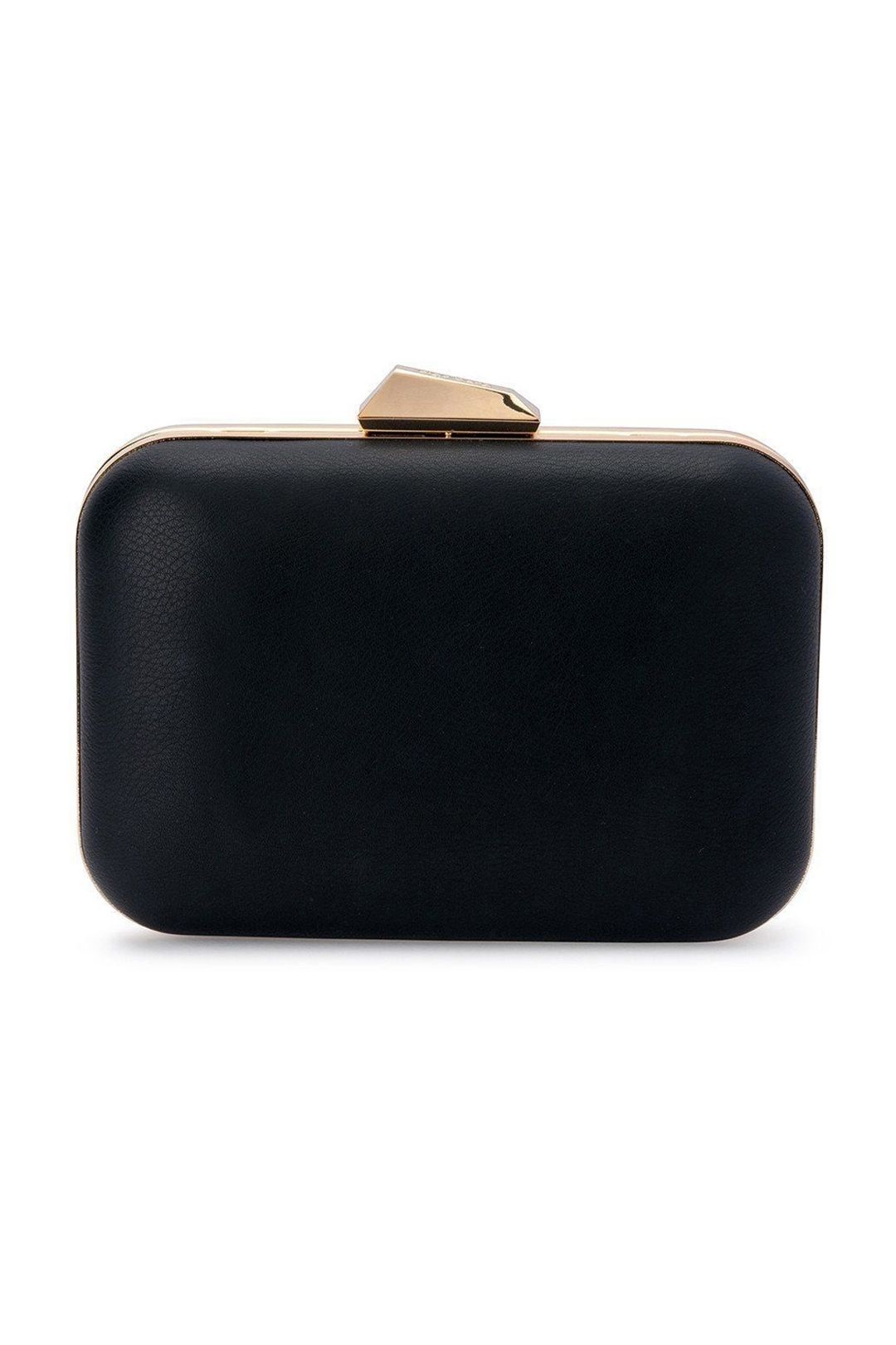 Olga Berg - Blanca Mottled Oversized Pod - Black - Front