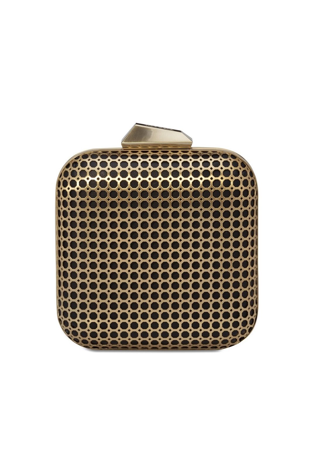Olga Berg - Genie Mesh Cage Pod - Black Gold - Front