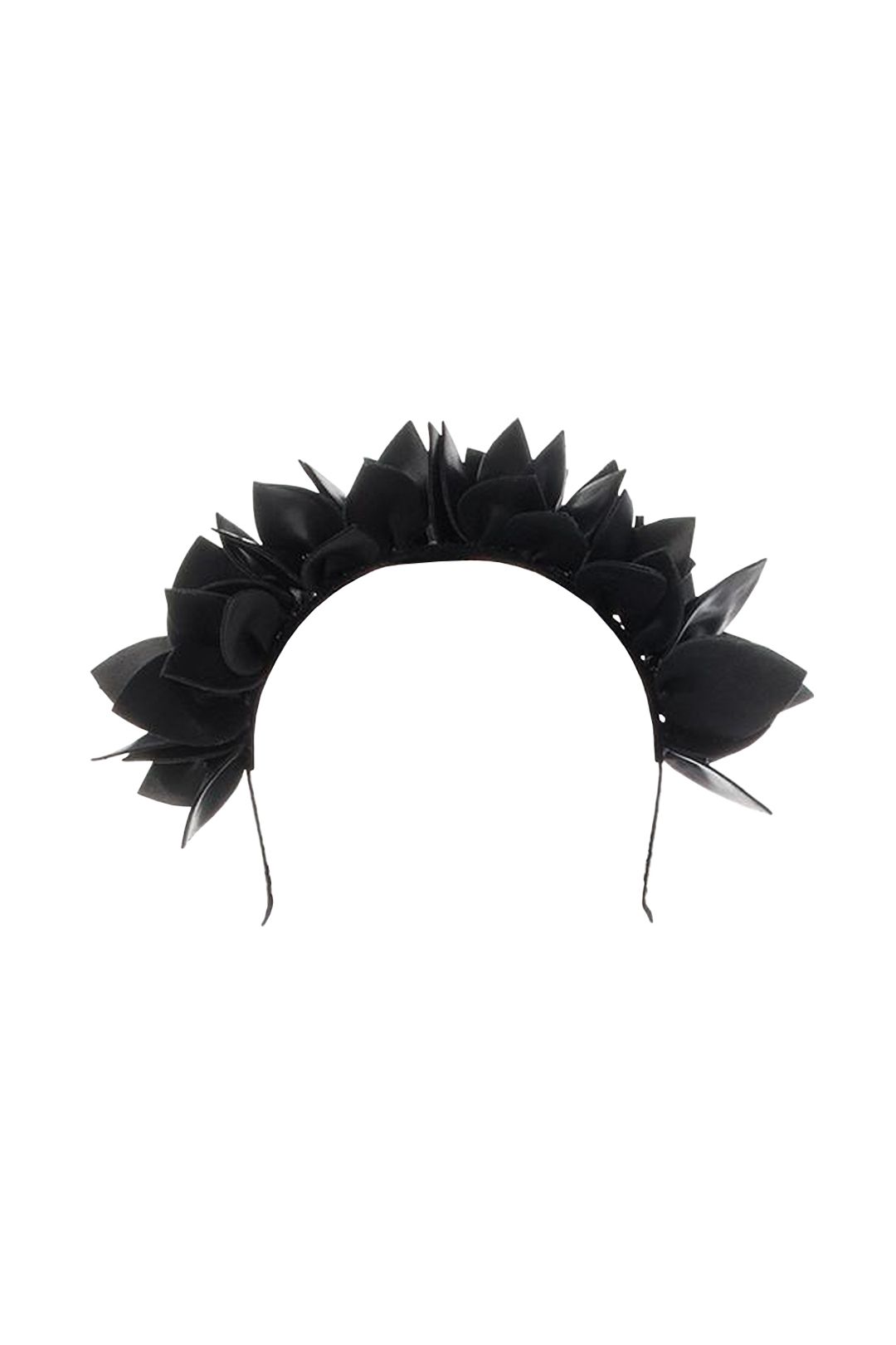 Olga Berg - Jess Floral Headband - Black - Front