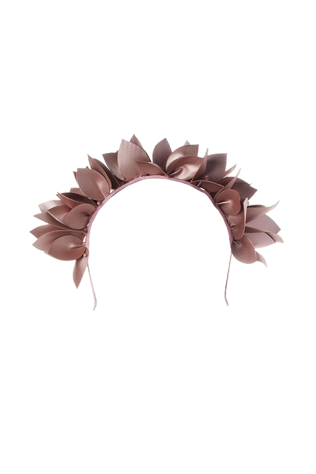 Olga Berg - Jess Floral Headband - Blush - Front