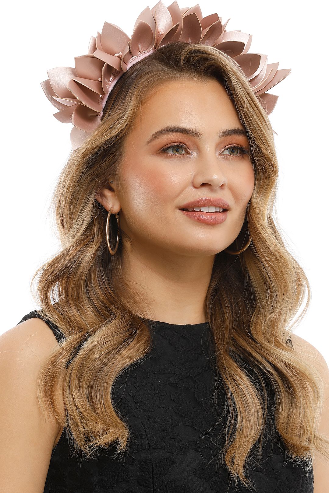 Olga Berg - Jess Floral Headband - Blush - Side