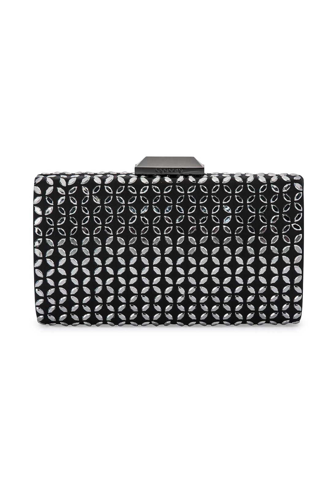 Olga Berg - Kaylee Diamond Hot Fix Pod - Black - Front
