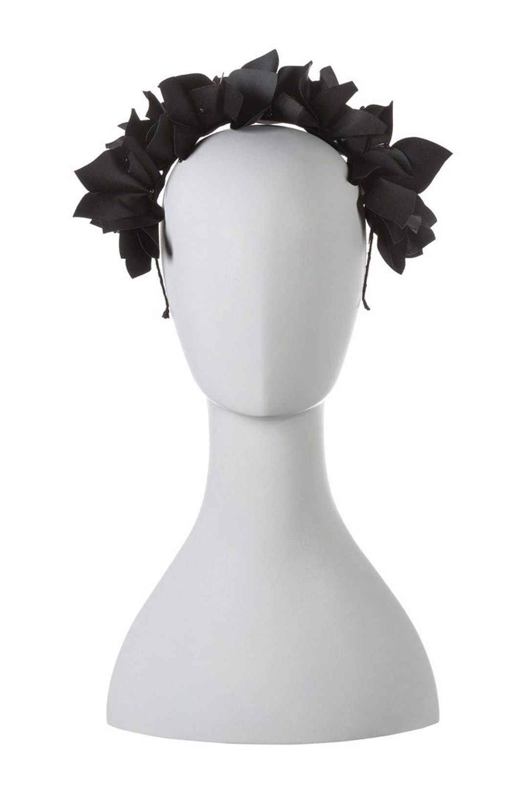 Olga Berg - Mae Floral Headband - Black - Front