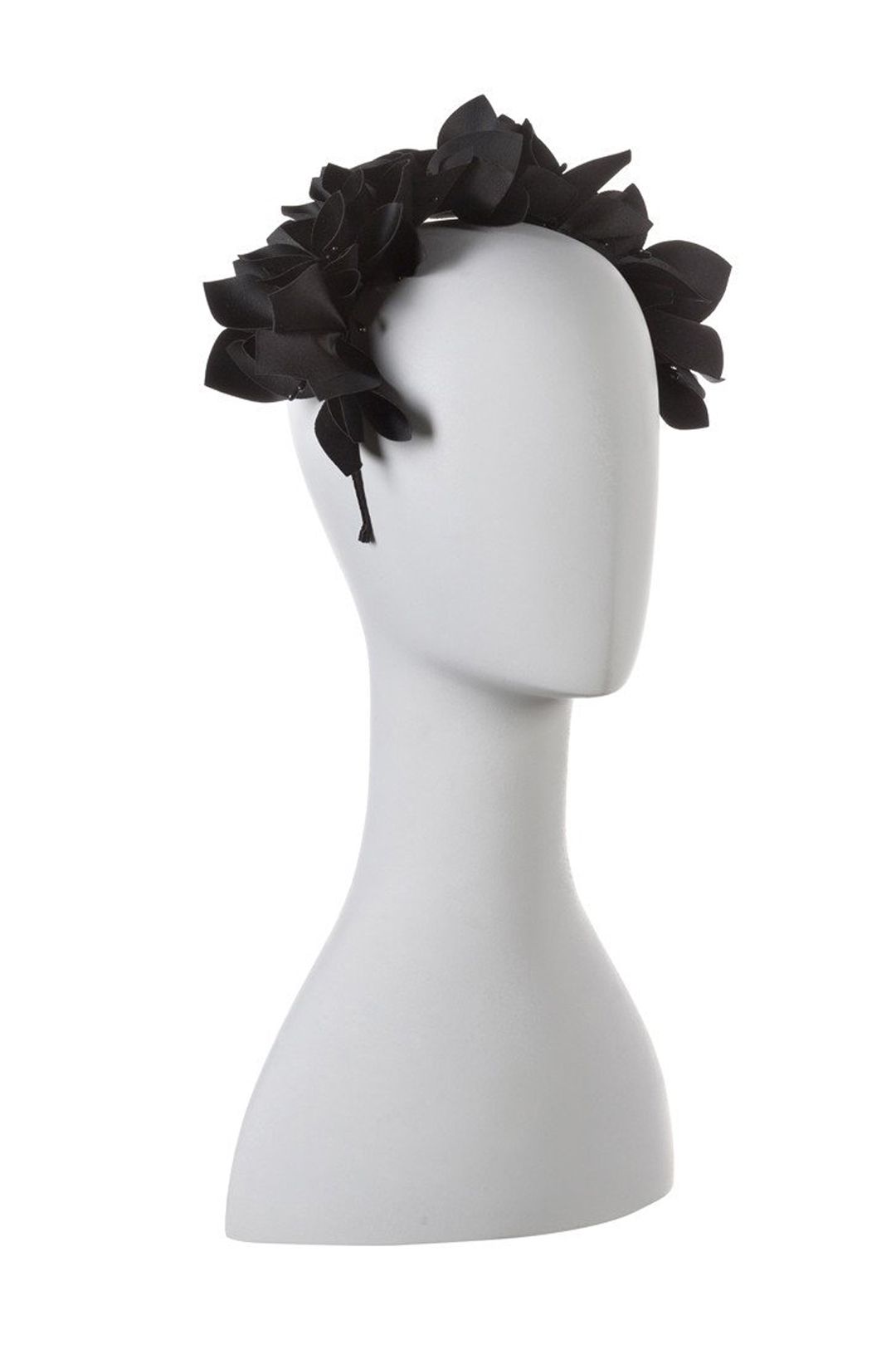 Olga Berg - Mae Floral Headband - Black - Side