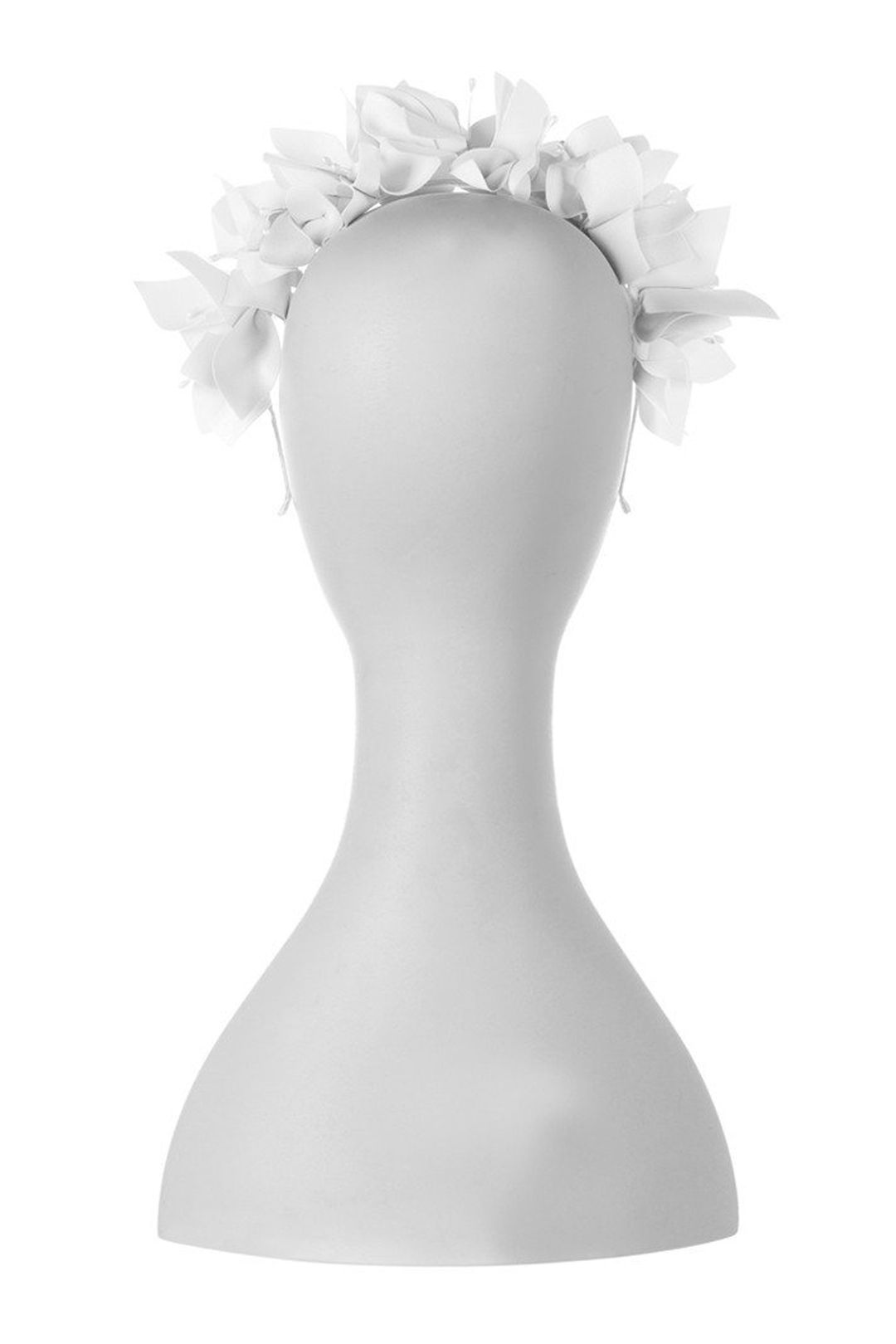 Olga Berg - Mae Floral Headband - White - Back