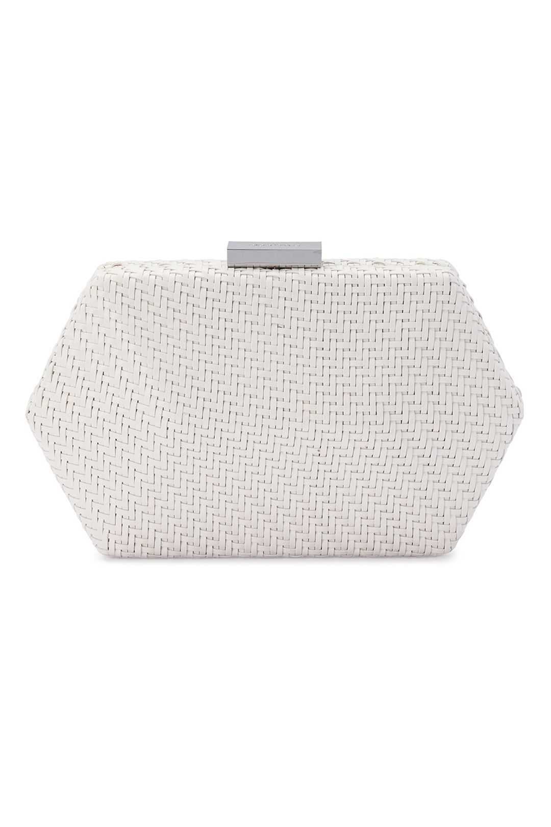 Olga Berg - Nikita Woven Hex Pod - White - Front