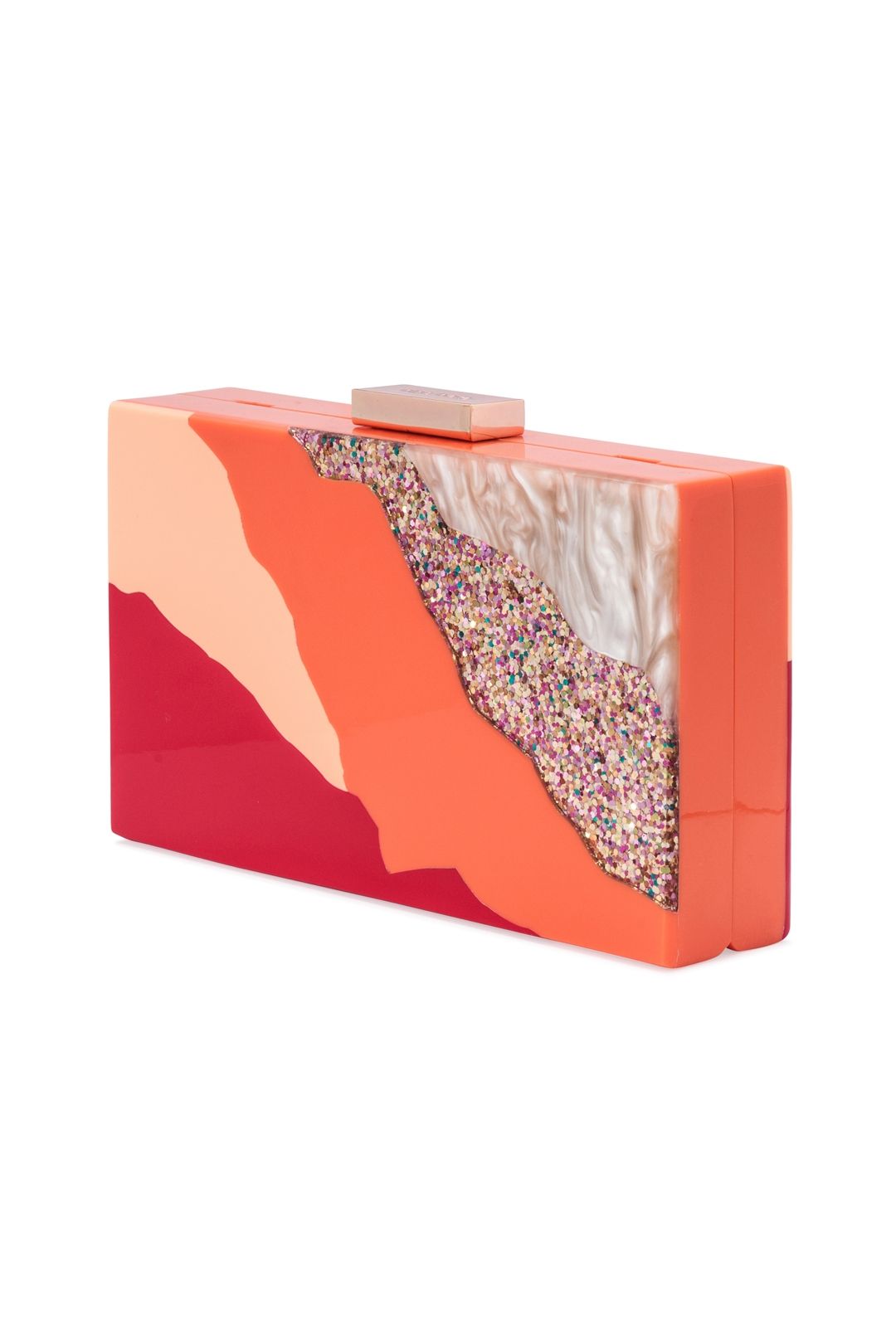 Olga Berg - Ziggy Lightning Arcrylic Pod - Orange Print - Side