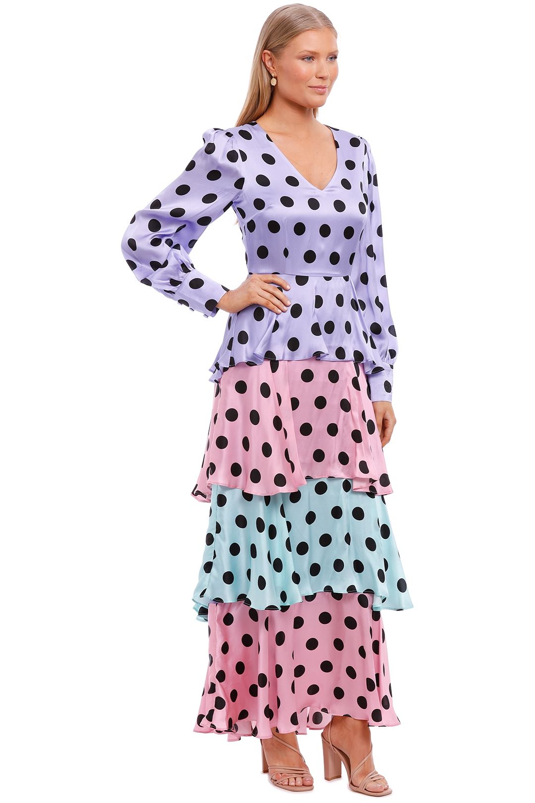 Olivia Rubin Eveline Dress Tiered Skirt 