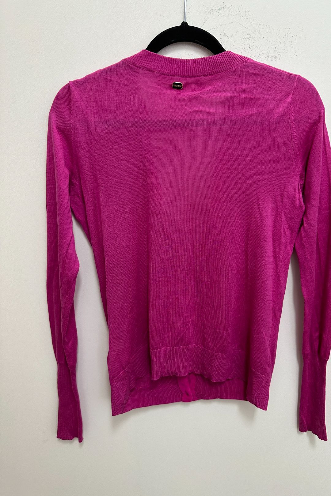 Oroton Fuchsia Pink Cardigan with Pockets