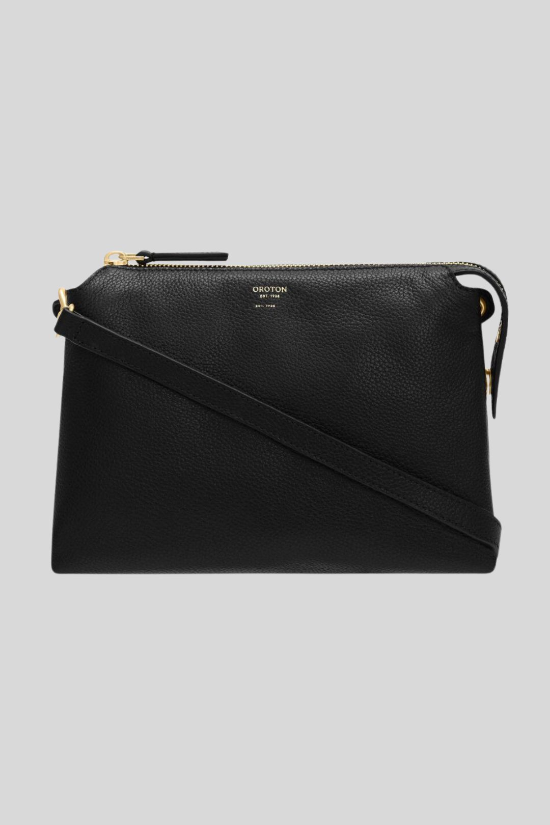 Buy Sadie Leather Crossbody Bag in Black Oroton GlamCorner