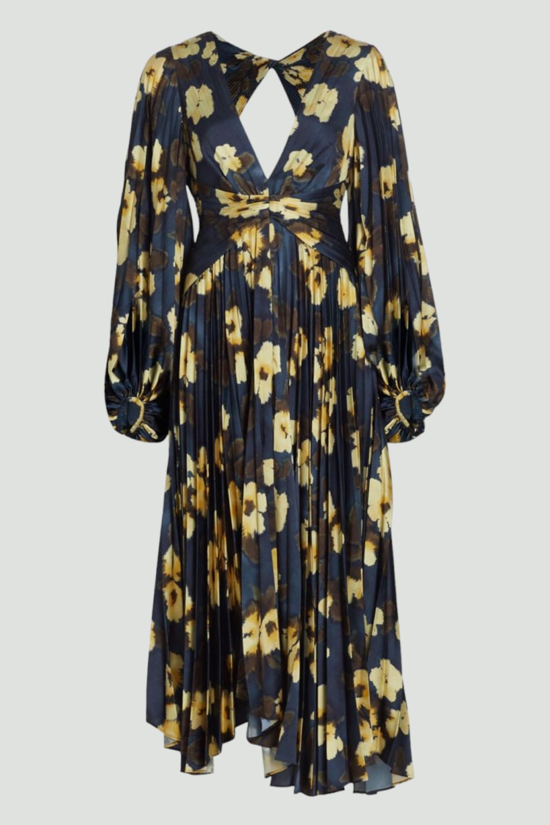 Acler Palms Long Sleeve Midi Dress