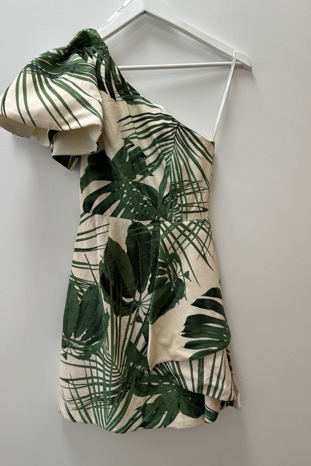 Sheike Palms One Shoulder Mini Dress