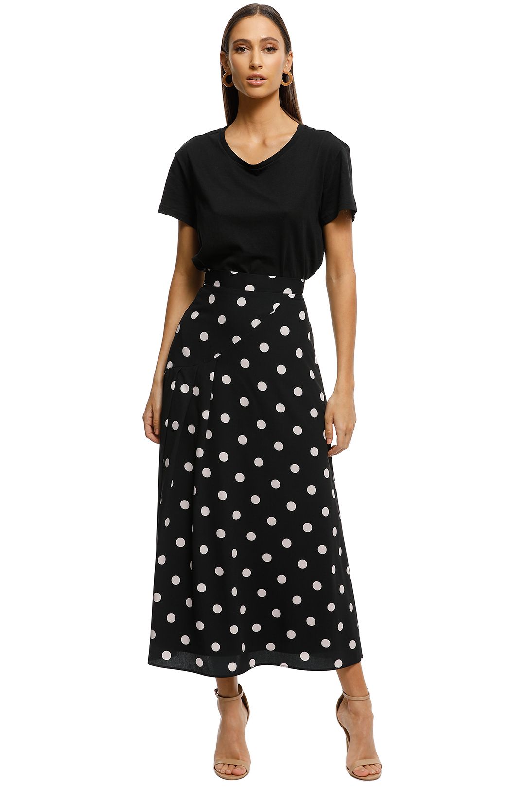 Pasduchas-Abbey-Skirt-Black-White-Front
