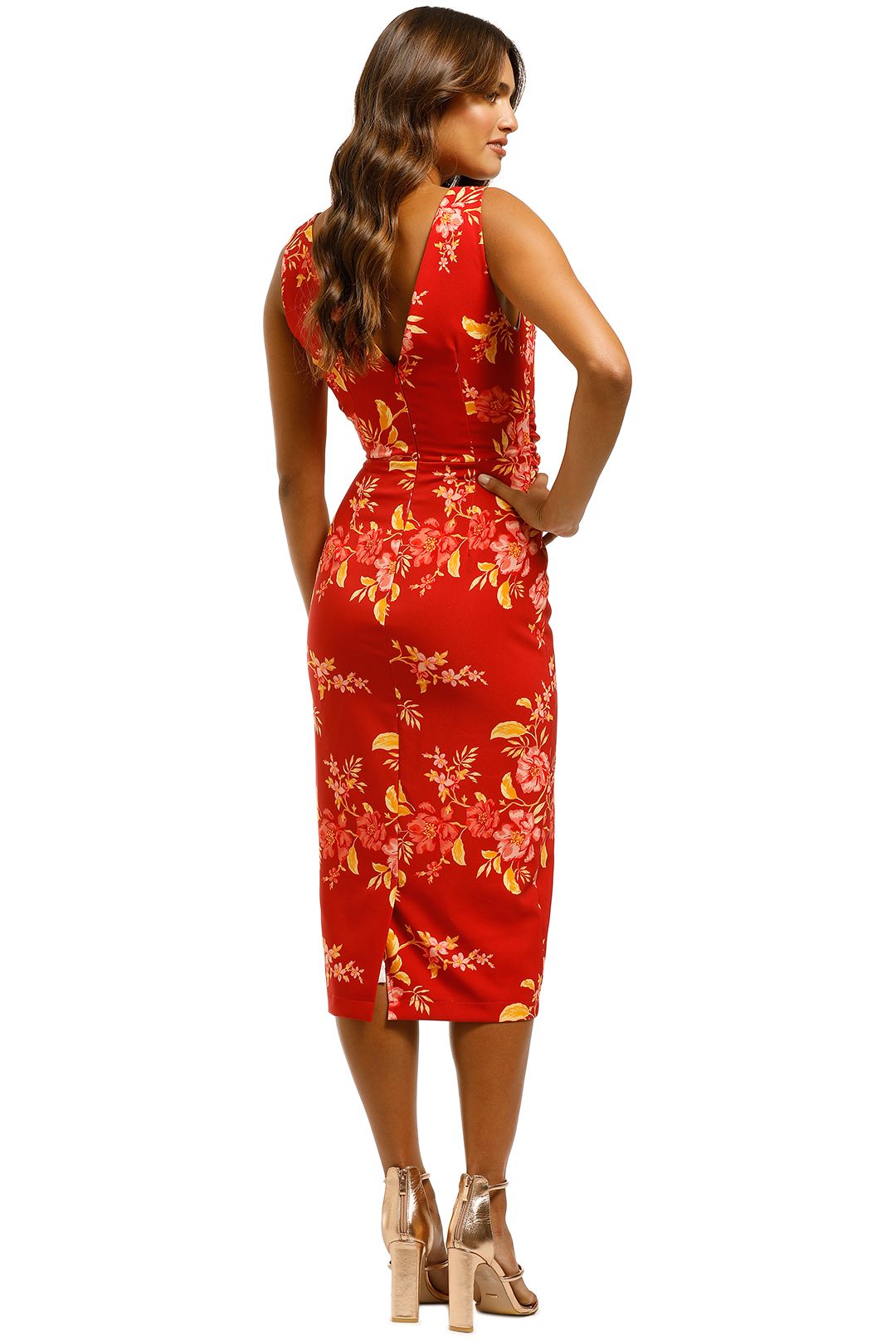 Pasduchas-Aurora-Buckle-Midi-Dress-Cherry-Back