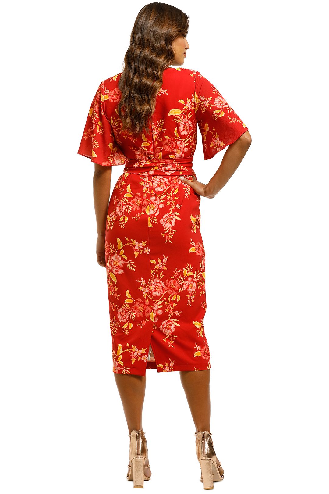 Pasduchas-Aurora-Sleeve-Midi-Dress-Cherry-Back