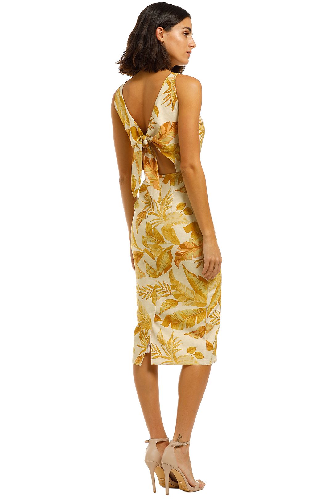 Pasduchas-Shadows-Tie-Midi-Yellow-Print-Back