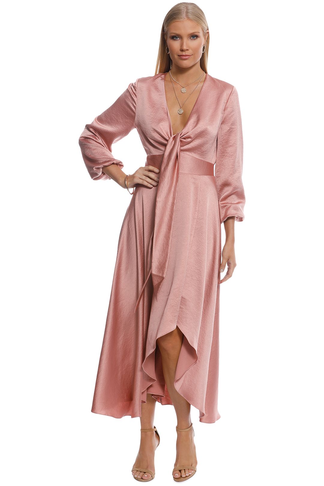Pasduchas - Mercury Midi Dress - Blush - Front