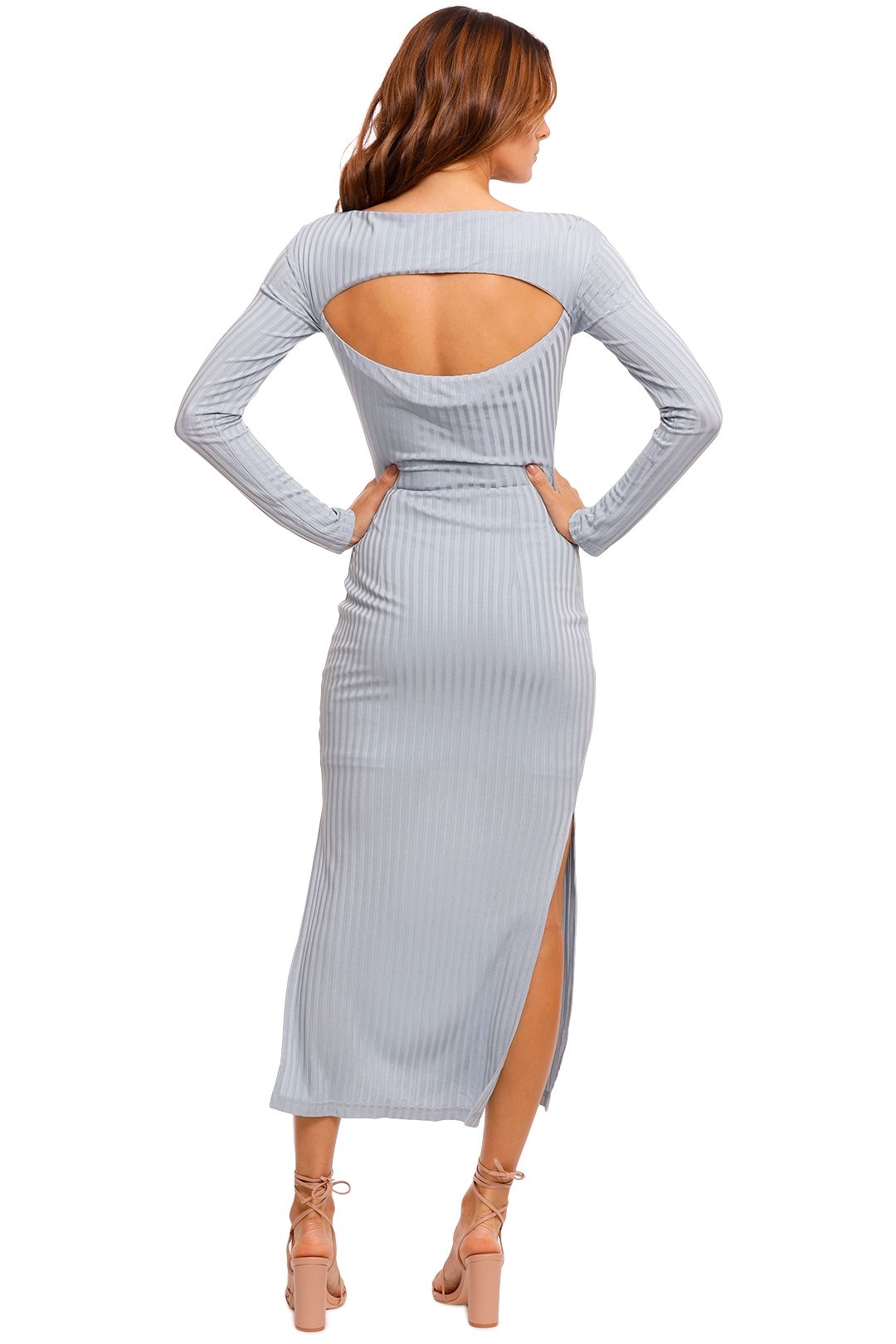 Pasduchas Lianna Sleeve Midi Cutout Back