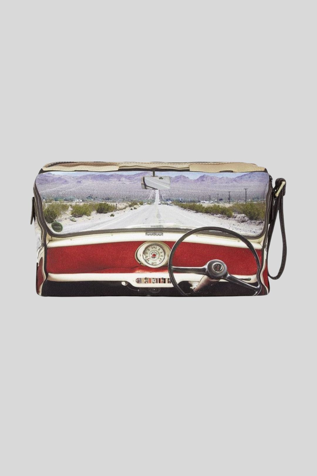 Paul Smith - Mini on Route 66 Print Canvas Wash Bag