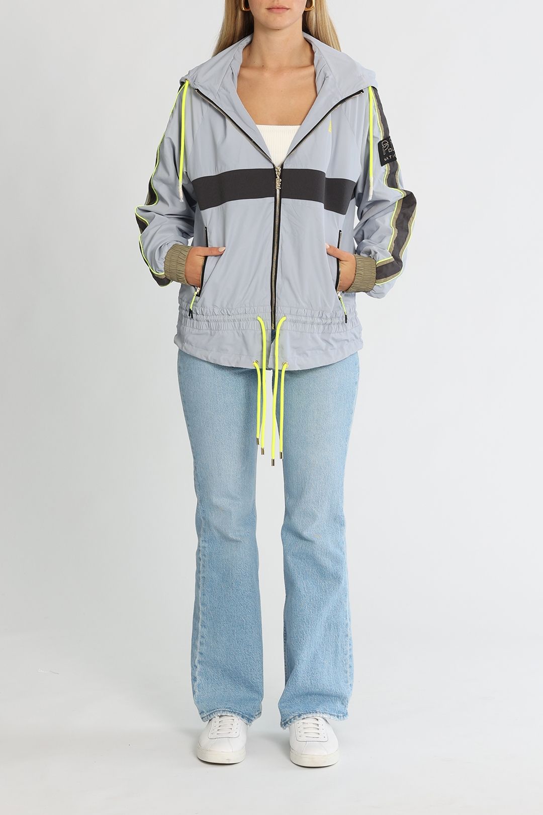 PE NATION Man Down Jacket Grey Dawn Long Sleeves