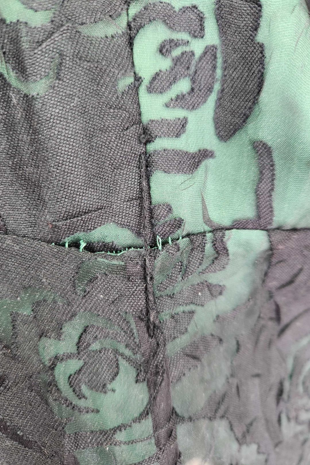 Phase Eight - Fit and Flare Black Green Floral Dress