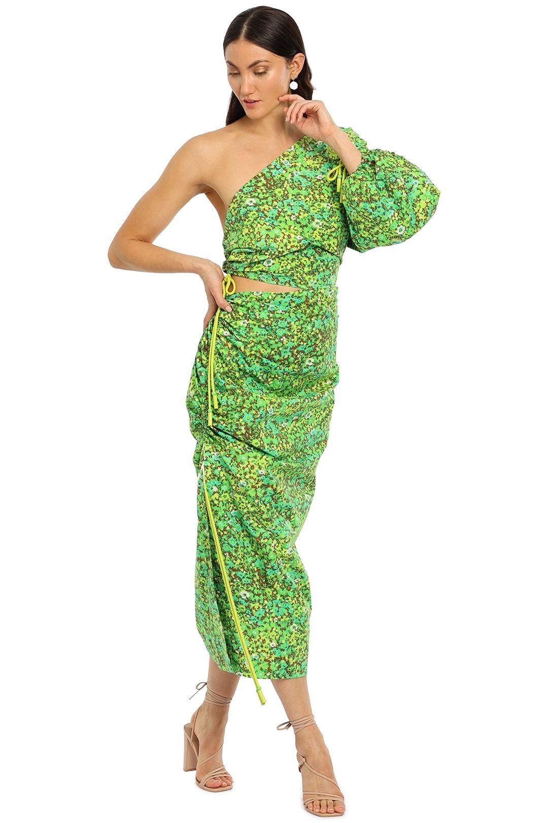 Phyllis Asymmetric Dress Alemais Green