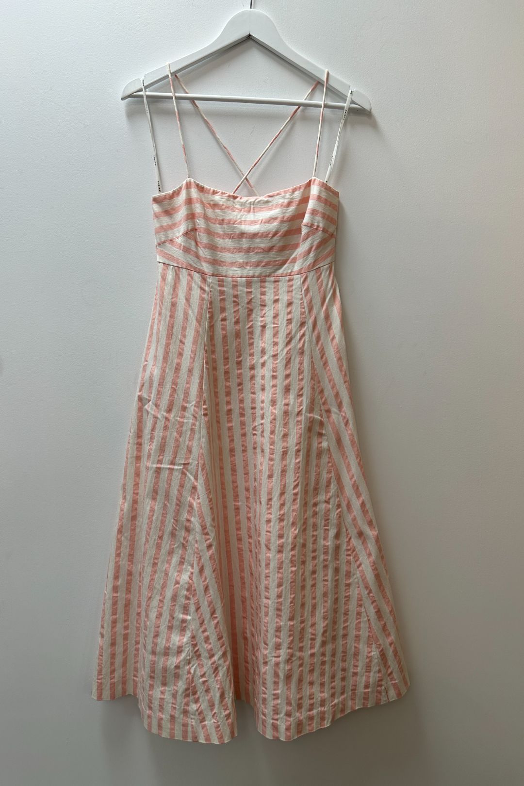 Pink and White Stripes Midi Maxi main image 0