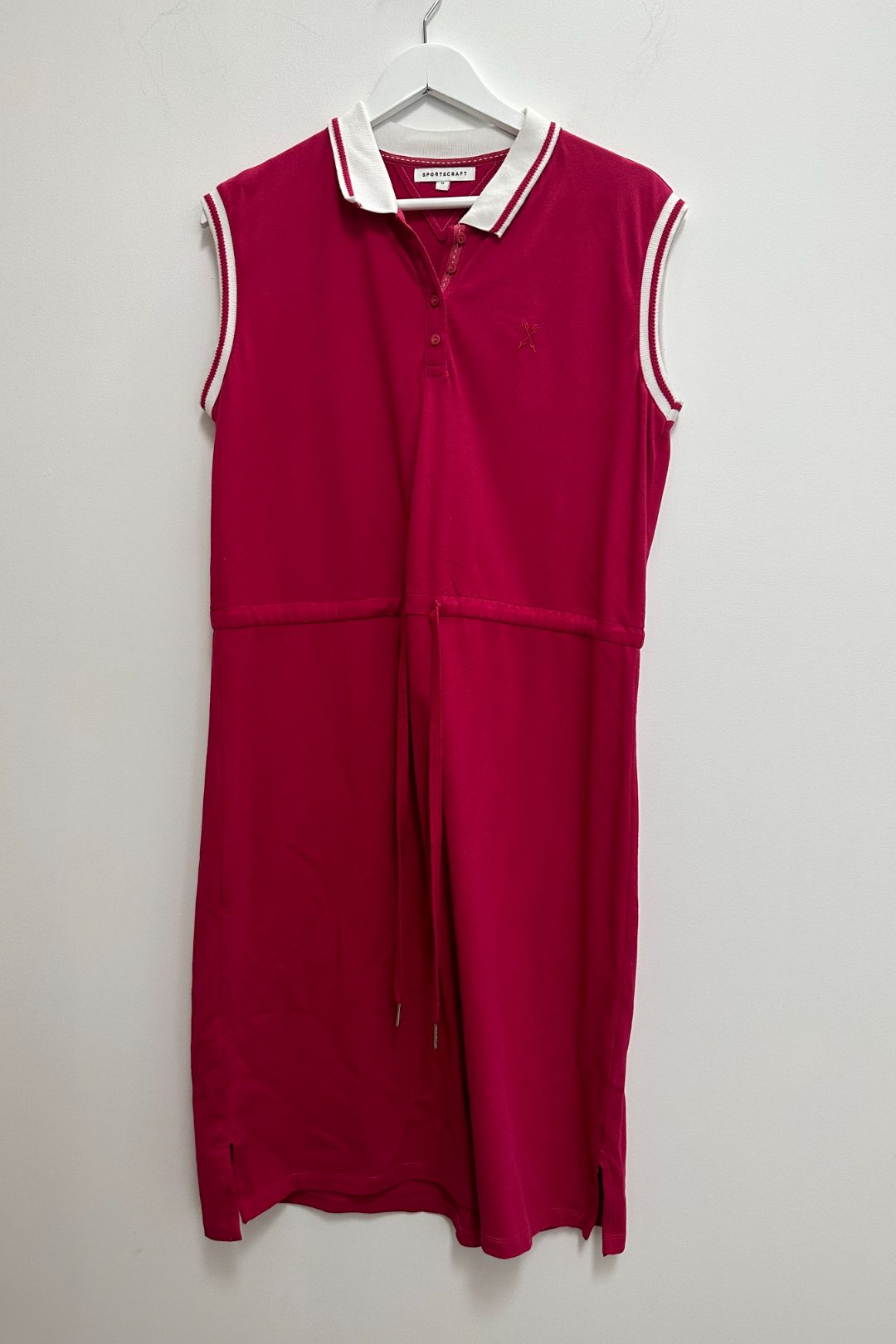 Sportscraft Pink Sleeveless Polo Dress