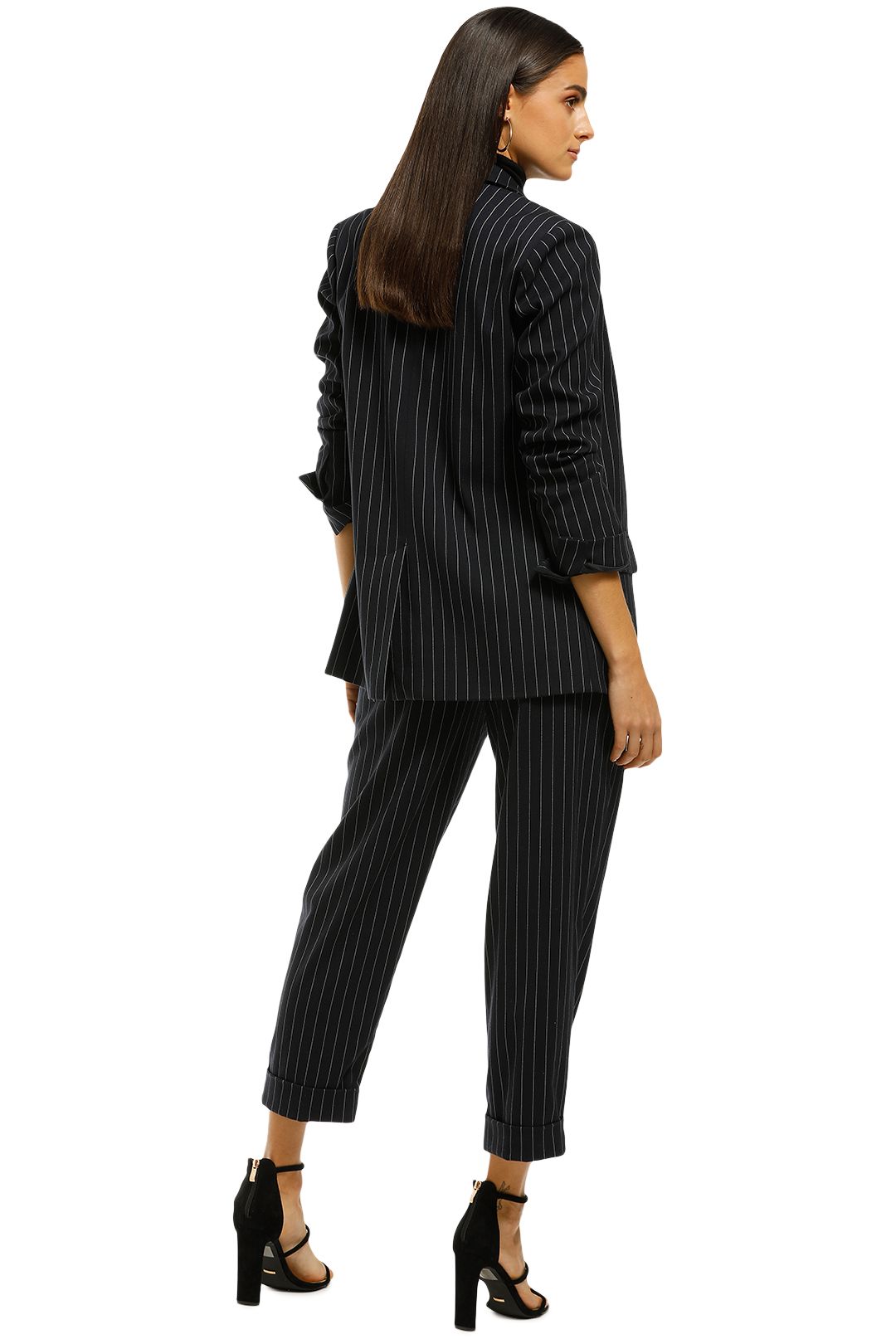Pinstripe Suiting Pant in Navy by Nicholas for Hire