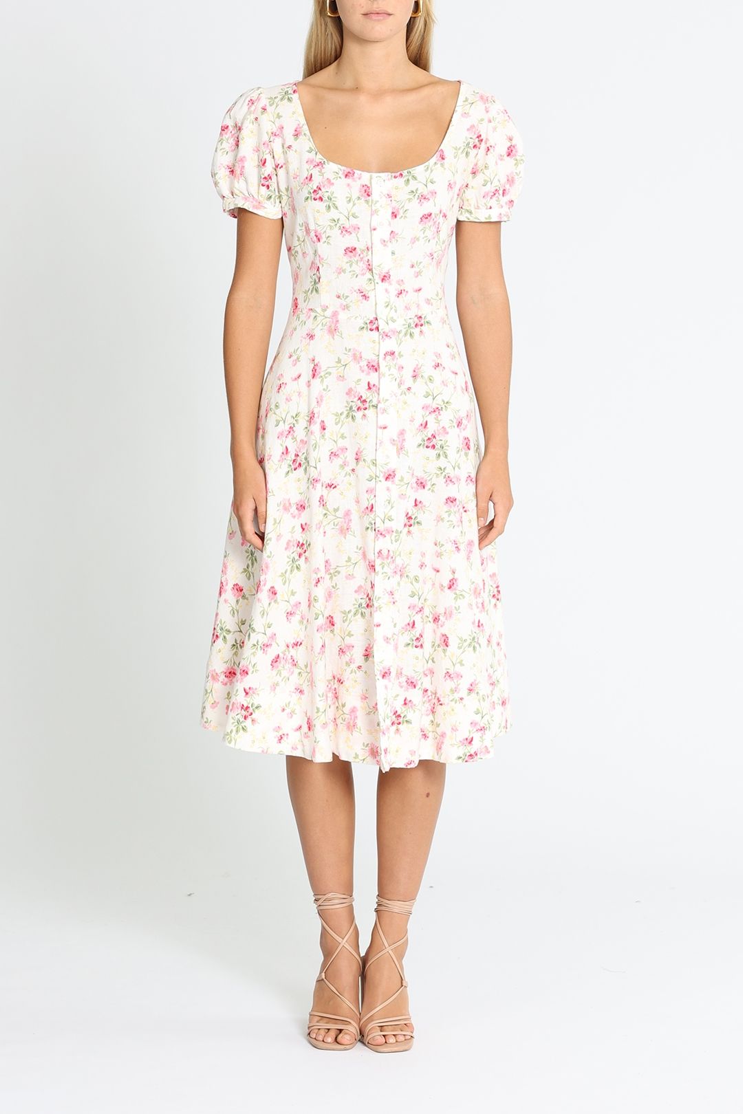 Polo Ralph Lauren Floral Linen Midi Dress