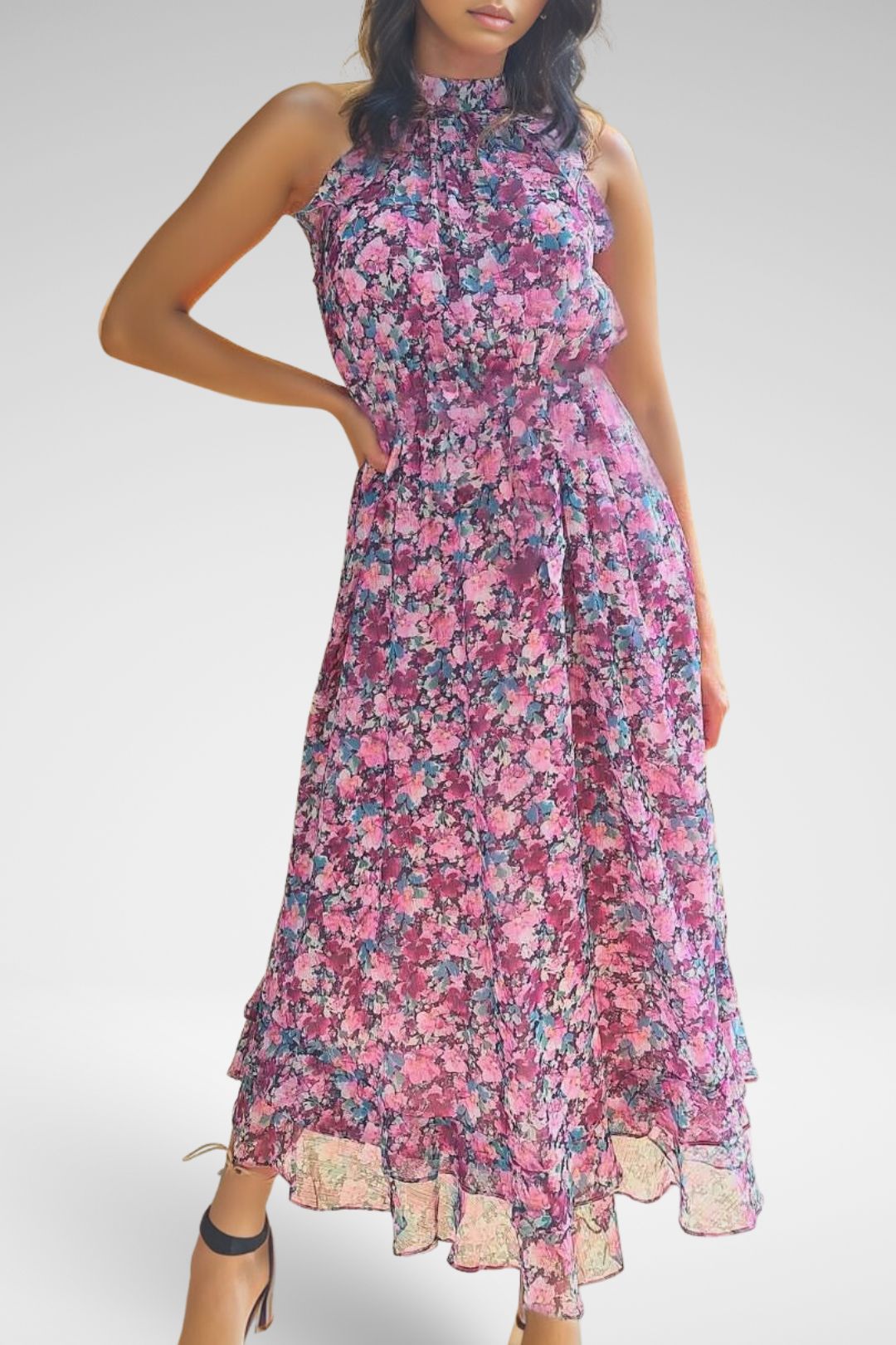 Portmans Floral Pink Frill Dress