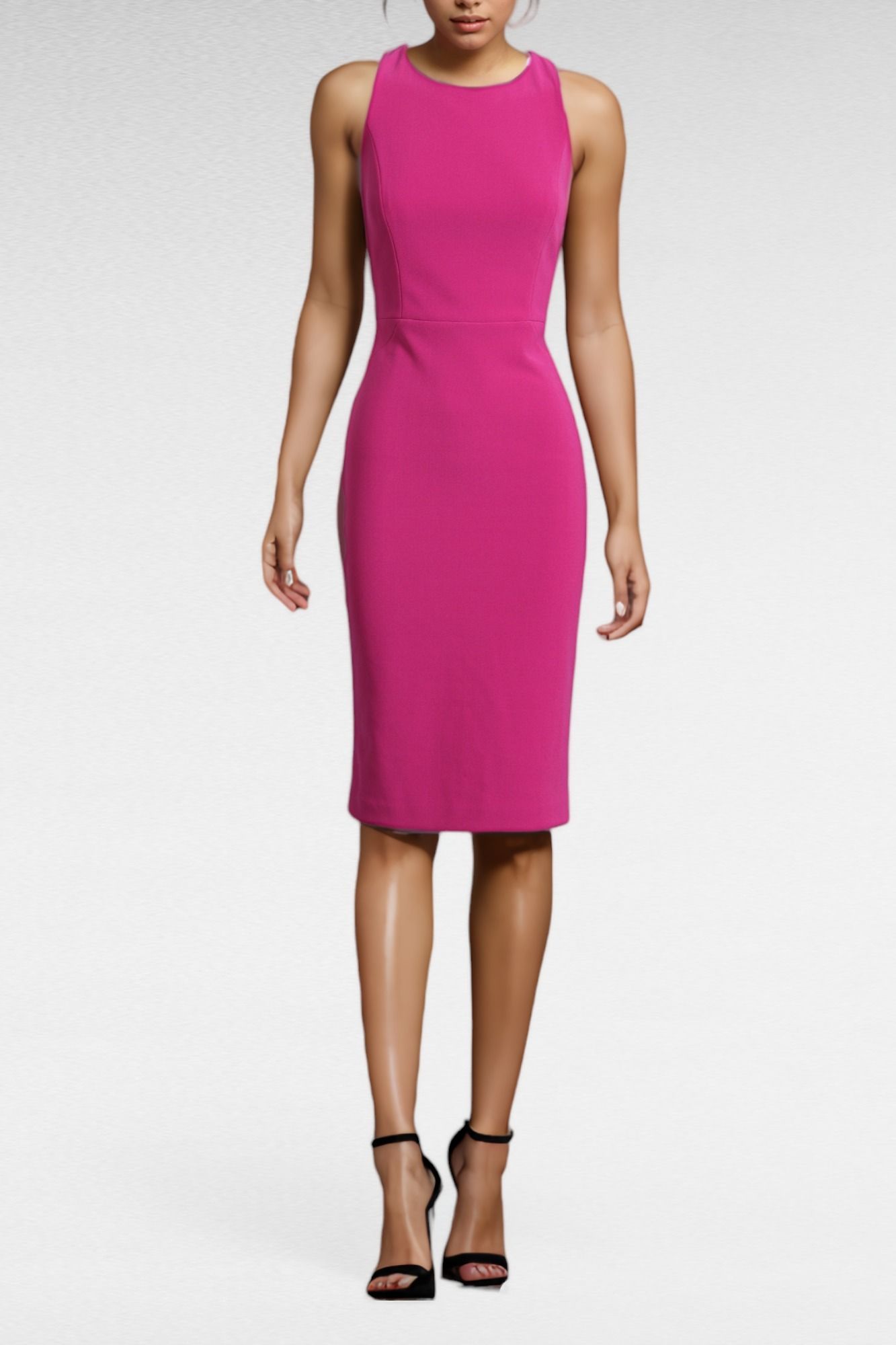 Portmans Purple Sleeveless High Neck Dress