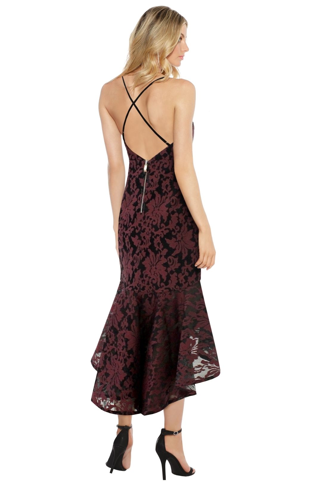 Florica Cocktail Dress Wine Black by Premonition for Rent