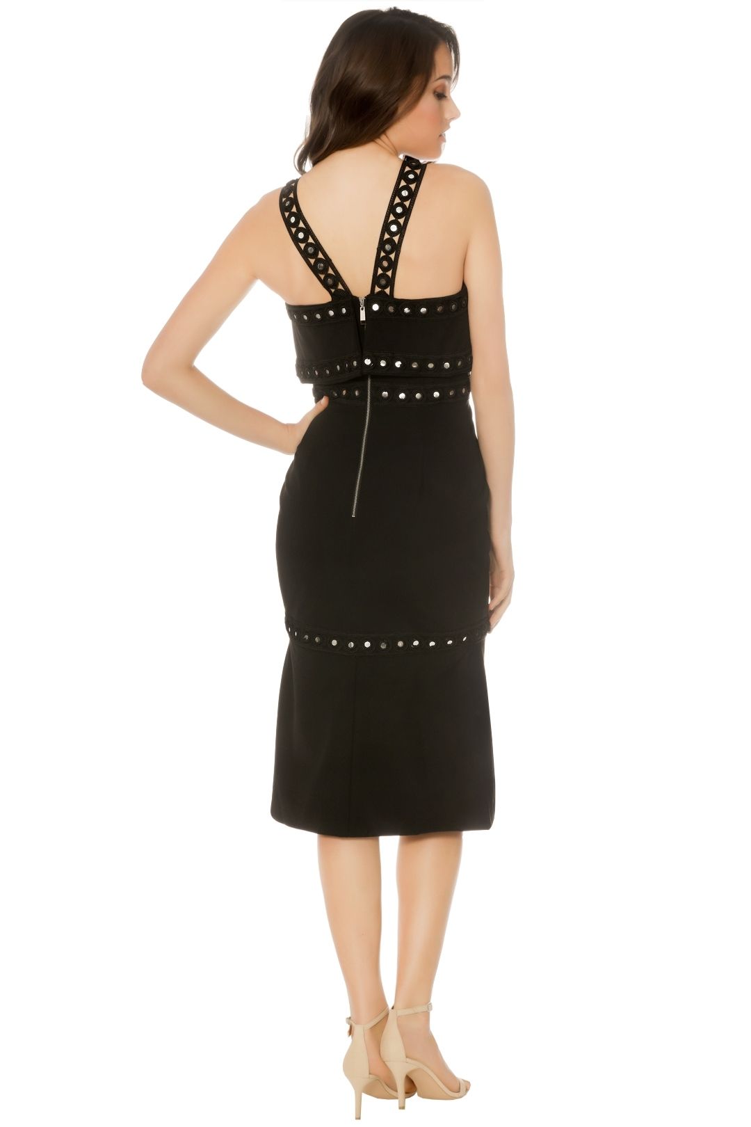 Premonition - Moonlight Cocktail Dress - Black - Back
