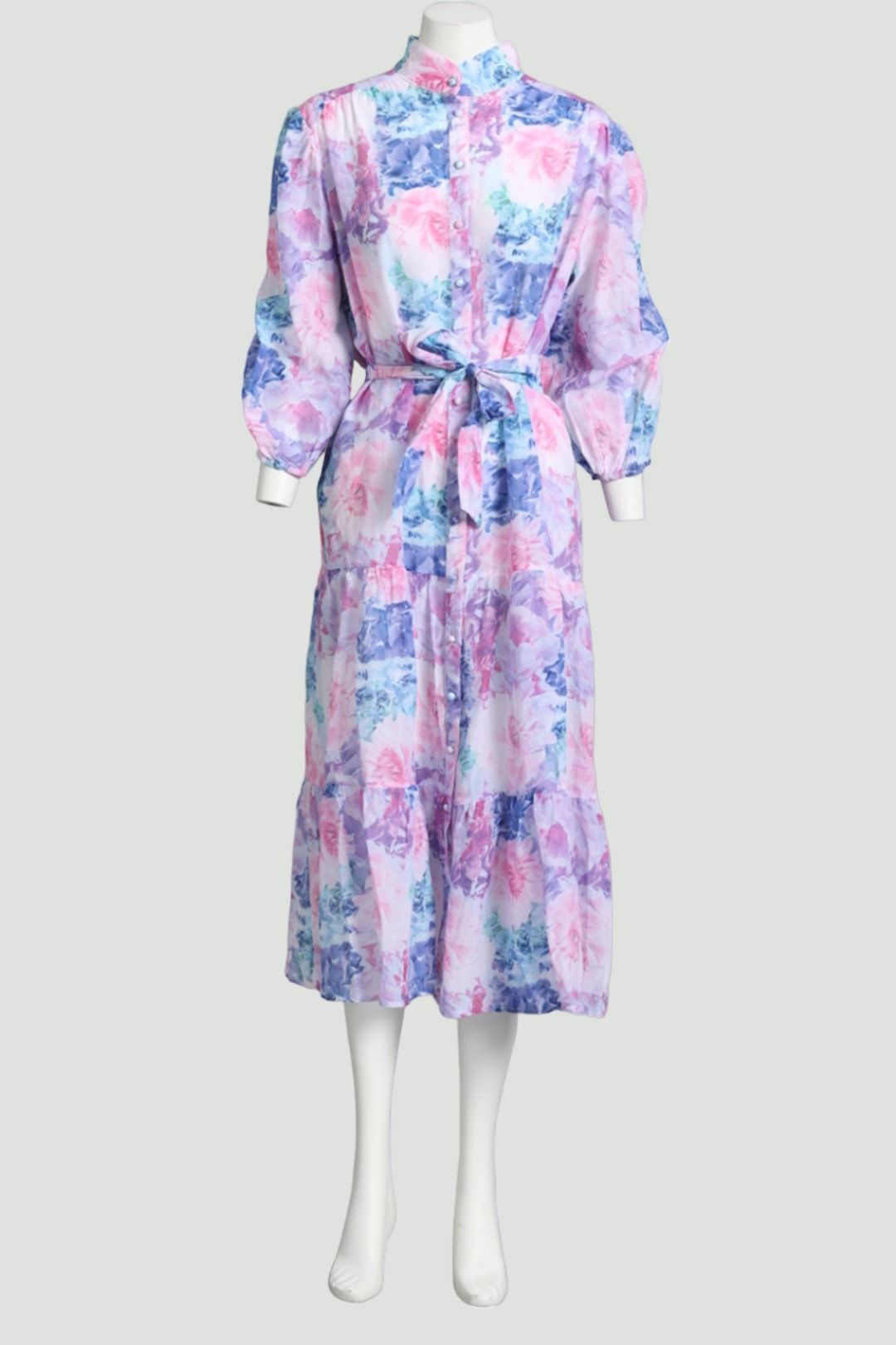 Liberty Rose - Floral Summer Collared Midi Dress