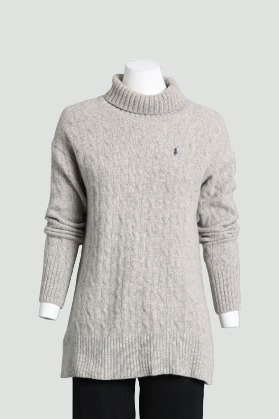 Ralph Lauren - Roll Neck Cable Knit Jumper in Gray