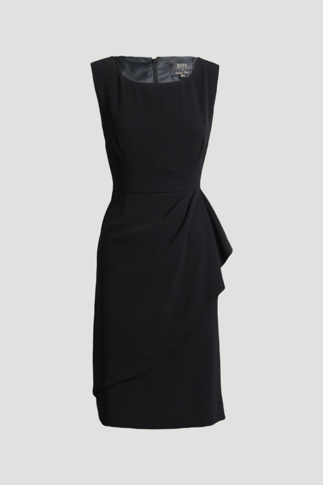 Perri Cutten - Sleeveless Knee Length Dress in Black