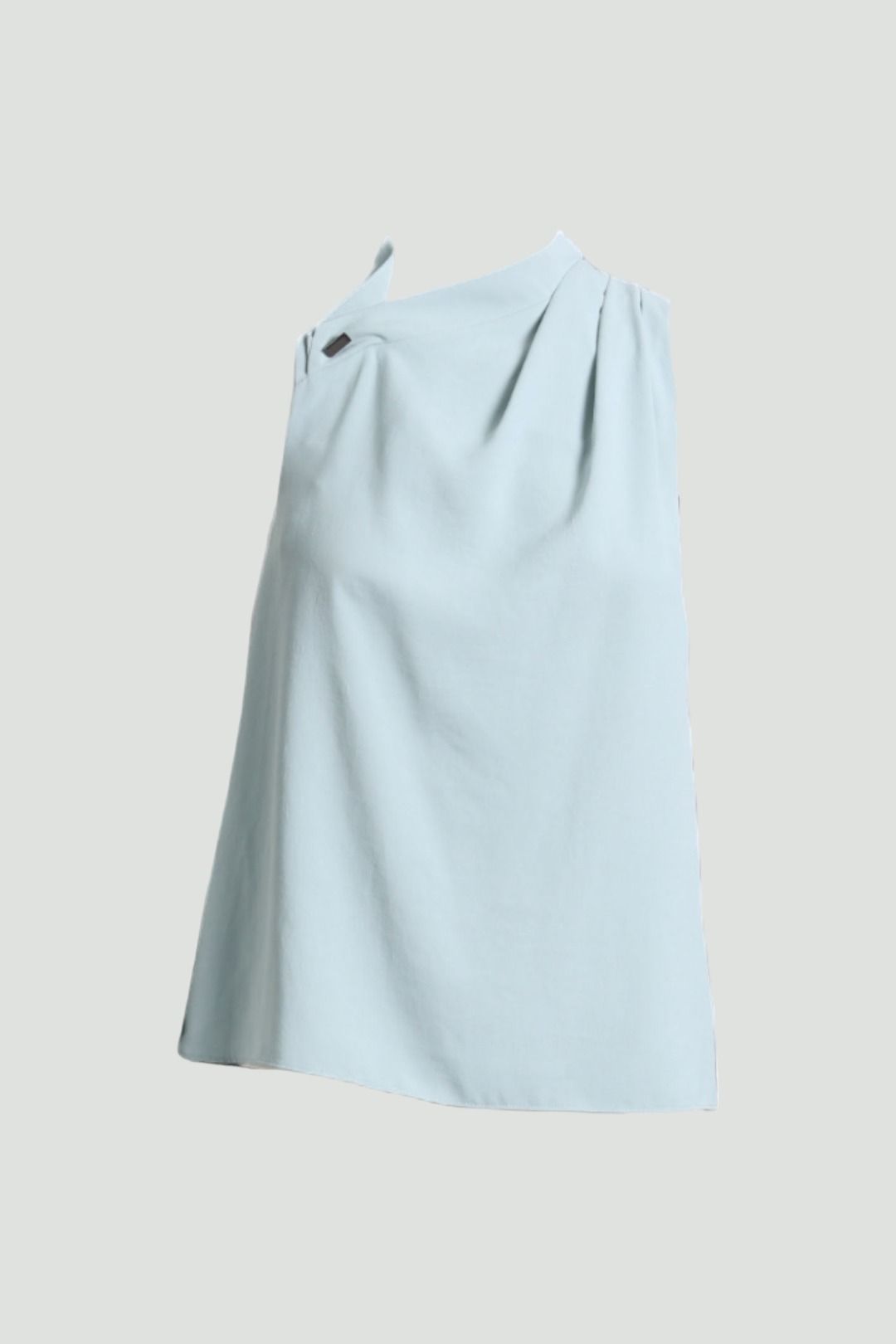 Cue Drape Sleeveless Blouse in Blue