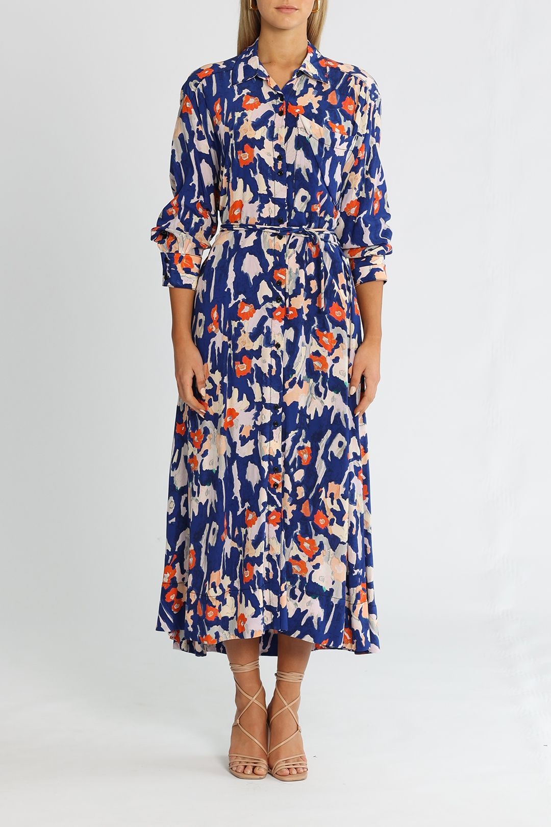 Proenza Schouler Floral Shirt Dress