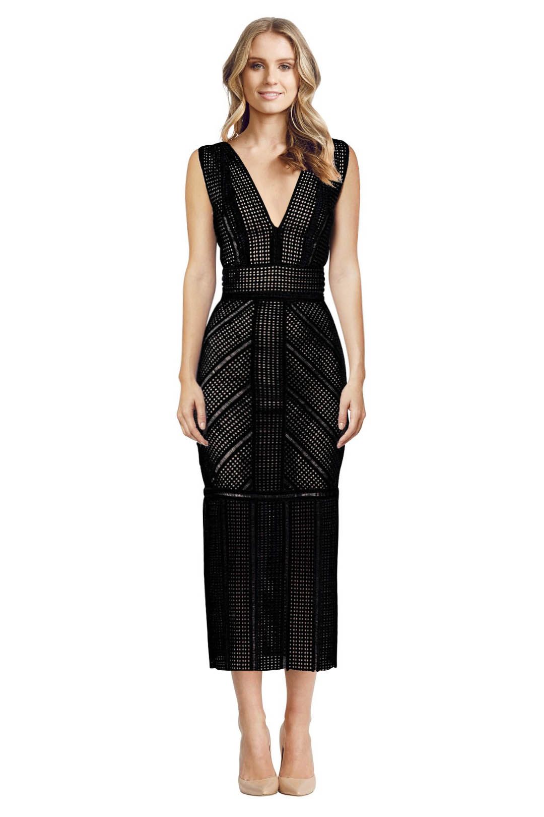 Rachel Gilbert - Black Daysi Maxi Dress - Front - Black