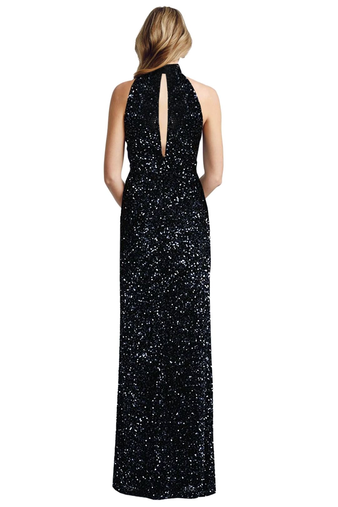 Rachel Gilbert - Zali Gown - Black - Back