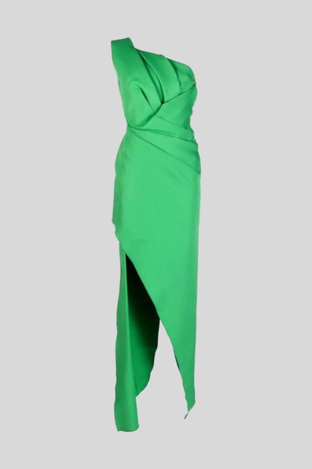 Rachel Gilbert - Luna One Shoulder Green Gown