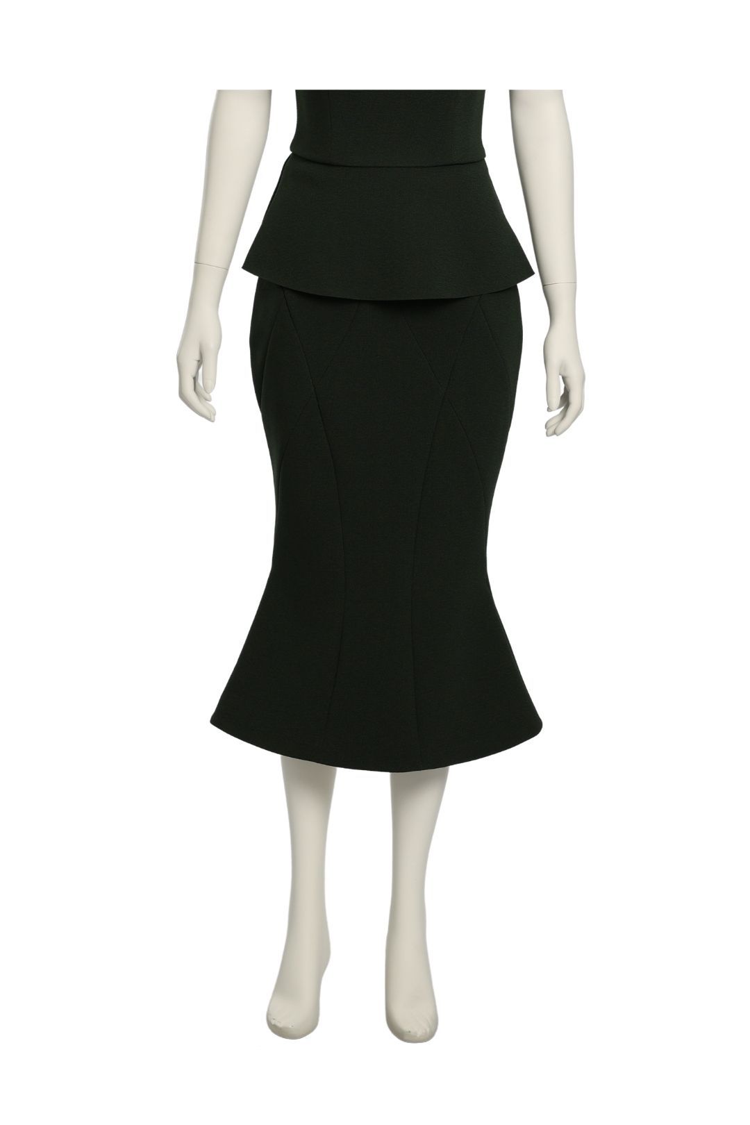 Rachel Gilbert - Winona Khaki Peplum Skirt