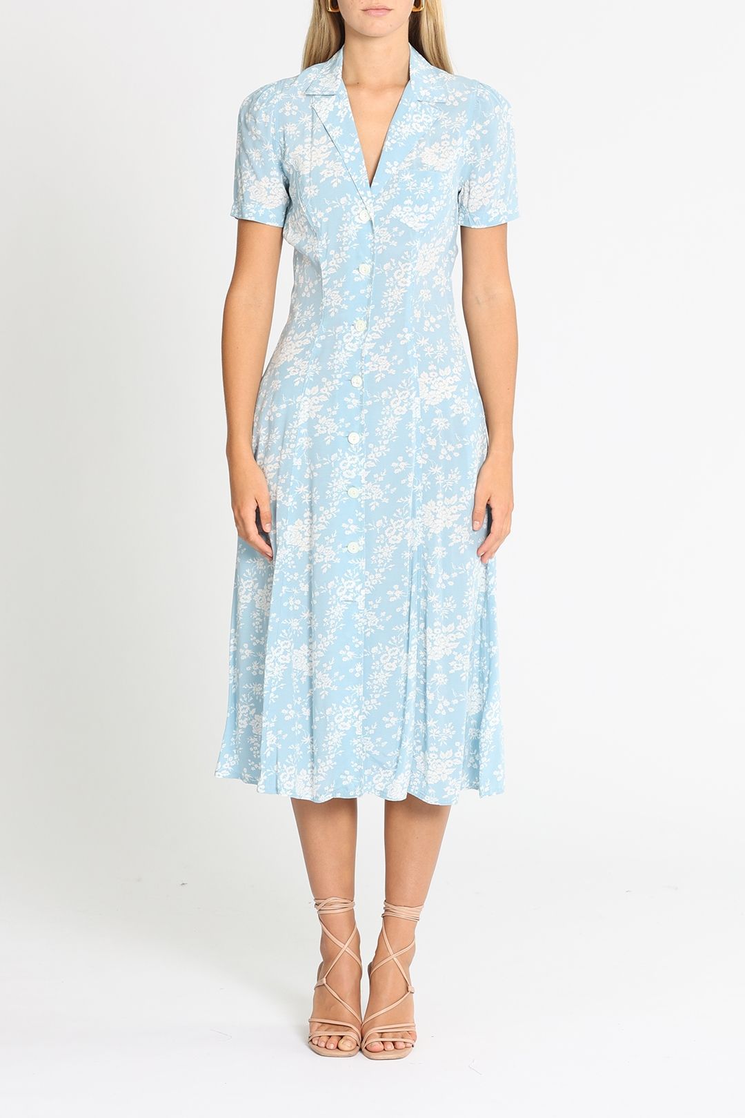 Ralph Lauren Floral Crepe Midi Dress