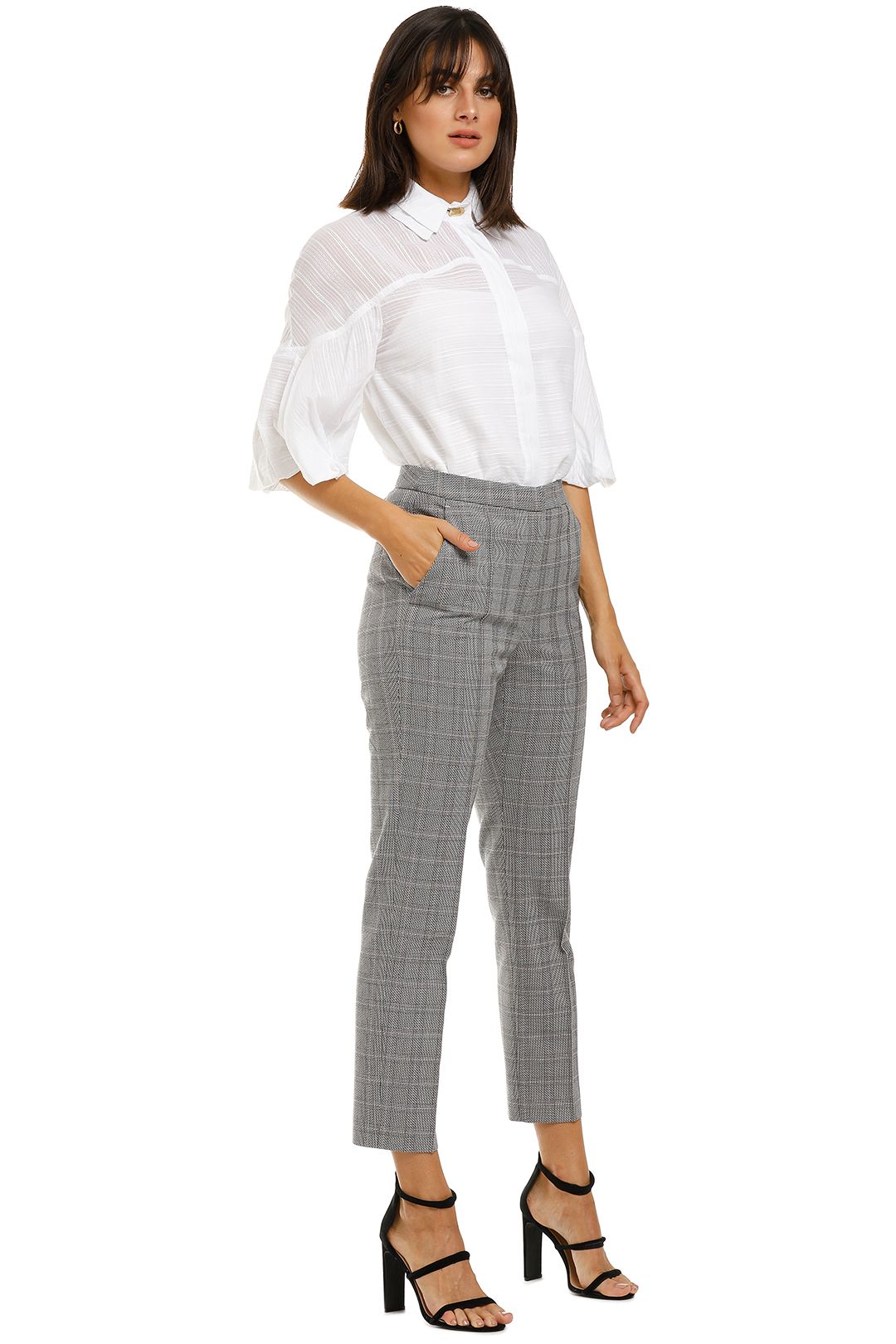 Rebecca-Margot-Slim-Pant-Grey-Check-Side