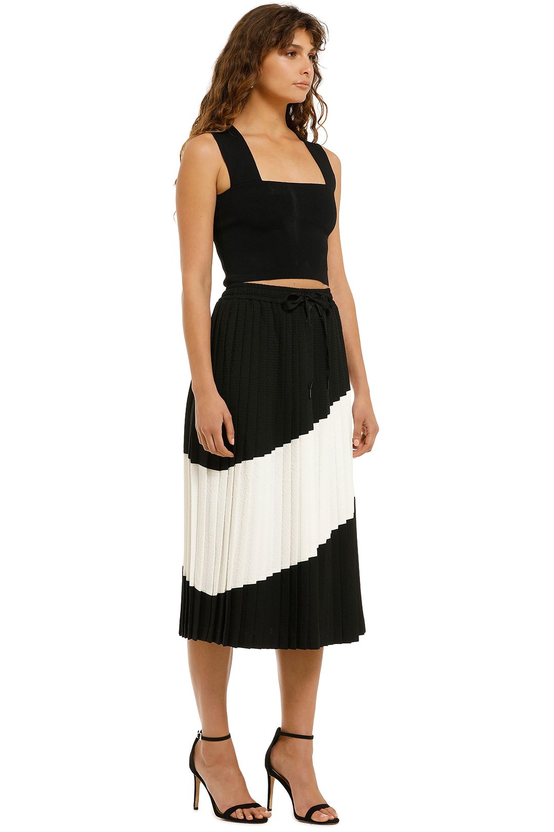 Rebecca-Vallance-Gia-Skirt-Black-And-White-Side